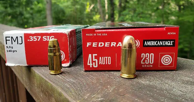 45 acp vs 357 SIG